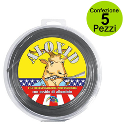 Store Ingross - Multipack da 5 pz filo per decespugliatore aloxid quadro extra usa diametro mm 2,7 x metri 60 en oferta