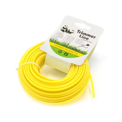 vhbw filo falciante universale per tagliaerba, decespugliatore - Filo di ricambio, giallo, 3 mm x 15 m, rotondo