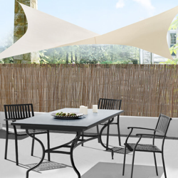 [en.casa] - Tenda a Vela Parasole Oscurante Protezione Raggi UV e Vento Impermeabile Quadriforme 2m x 2m Color Sabbia en oferta