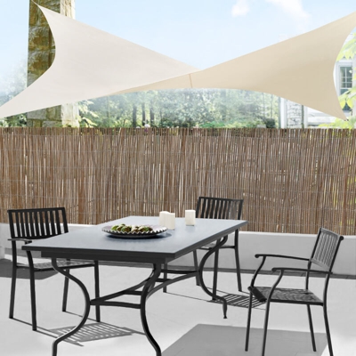 [en.casa] - Tenda a Vela Parasole Oscurante Protezione Raggi UV e Vento Impermeabile Quadriforme 2m x 2m Color Sabbia