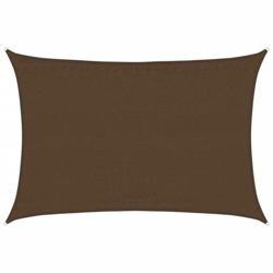 vidaXL Vela Parasole 160 g/m² Marrone 3,5x4,5 m in HDPE - Marrone en oferta