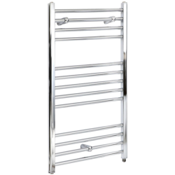 Hudson Reed Kent Scaldasalviette Elettrico Piatto di Design Verticale - Termoarredo Bagno a Scaletta Moderno - Acciaio Cromato - 400W - 1000 x 600mm en oferta