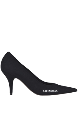 Knife stretch knit pumps