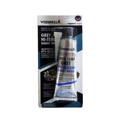 Tradeshop - SILICONE SIGILLANTE NEUTRO RTV GREY RESISTENTE FINO 600 GRADI GIUNTI ACQUA OLIO