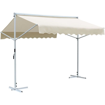 YOUTHUP Tenda da Sole a Gazebo 3x3 m Crema - crema