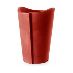 Vaso cilindro 'Bassano Essential' in resina da giardino per fiori e piante. -60 cm / Rosso Cardinale precio