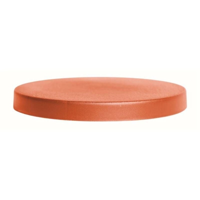 Piattaforma mobile per vasi tondi in plastica con 4 ruote 29,2 x 29,2 x 4 cm colore terracotta - Prosperplast