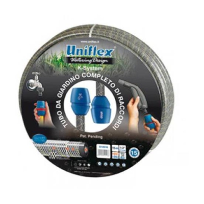 Tubo da giardino 19mm 3/4' 25 metri con raccordi K-system 9.635-653.0 - Uniflex