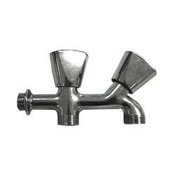 Rubinetto per rondella doppio filetto 1/2 filo / metallo cromato 1/2 en oferta