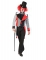Costume giacca coda di rondine giullare adulto