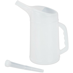 Dosatore da 2 l per il Cambio dell'Olio, Beccucci Flessibili, Resistente, per Auto, PE, Varie Misure, Bianco en oferta
