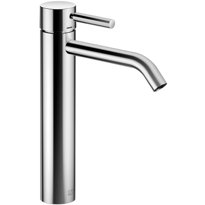 Meta miscelatore monocomando per lavabo con piede rialzato, senza scarico, per lutilizzo su lavabi da appoggio, sporgenza 165 mm, colorazione: