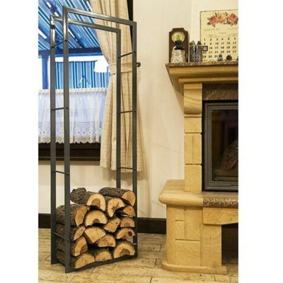 Scaffale per Legna XXL Grigio 80005 Porta Legna da Camino 150cm Cesto-Legna Porta Legna da Camino