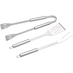 Forchetta per barbecue da giardinaggio da esterno per barbecue portatile in acciaio inossidabile 430 + pala + clip Combinazione di 3 pezzi (piccolo en oferta