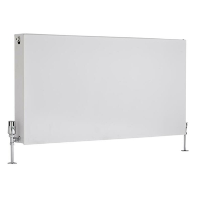 Hudson Reed Merus Radiatore Convettore di Design Piatto - Termosifone a Piastra Radiante Moderno Type 22 - Acciaio Bianco - 2597W - 600mm x 1200mm