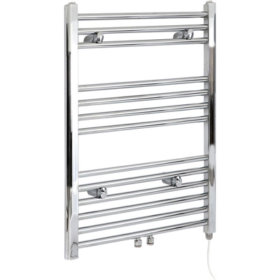 Hudson Reed Neva Scaldasalviette Elettrico Moderno di Design - Termoarredo Bagno a Scaletta - Acciaio Cromato - 400W - 803 x 600mm