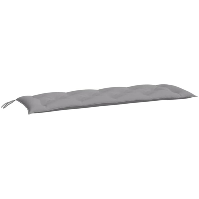 Cuscino per Panca da Giardino Grigio 150x50x7 cm in Tessuto - Grigio - Vidaxl