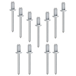 Tecfi - Blister 25 pz rivetti a strappo rivetto alluminio testa bombata Ød 6x16 l(mm) en oferta