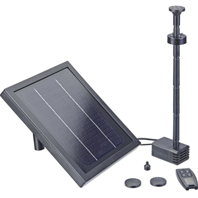 43324 KIT pompa solare con illuminazione, con batteria tampone 250 l/h - Pontec