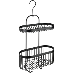 Wenko - Portaoggetti doccia a 2 piani Classic Plus Black precio