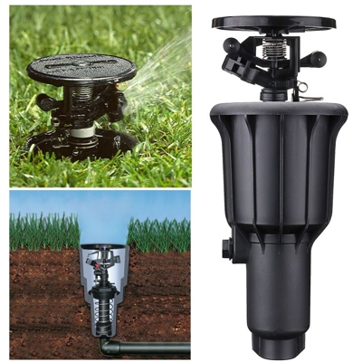 Irrigazione dell'acqua Nebbia Spruzzatore Rotazione automatica Popup Testa di spruzzo Giardino esterno Prato 1/2/3/4 pollici Ugello integrato LAVENTE