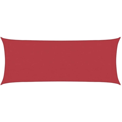 Vela Parasole 160 g/m² Rossa 2x4,5 m in HDPE - Rosso - Vidaxl