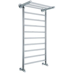 Hudson Reed Duchessa Scaldasalviette di Design Verticale - Termoarredo Bagno Contemporaneo con Ripiano Porta-Salviette - Acciaio Cromato - 324W - 994 características