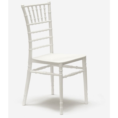 Sedia Bianca Stile Vintage per Catering Bar Ristoranti e Cucine Chiavarina