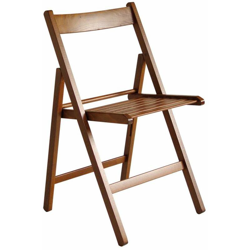 Sedia pieghevole in legno colore noce en oferta