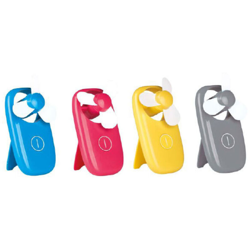 Ventilatore Portatile a Batterie 3 Colori Rosso Giallo Azzurro Mare Spiaggia características