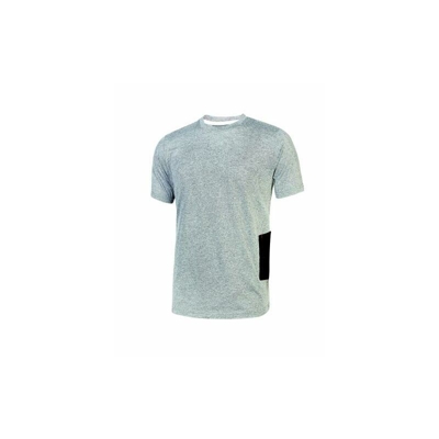 T-Shirt manica corta ROAD grey silver (L) - U Power