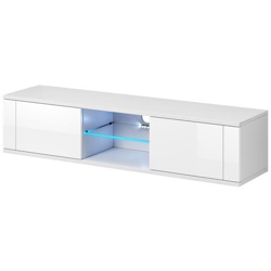 Mobile Tv Led Lilak Rtv. Rtv. Mobile Porta Tv Con Mensola E Illuminazione A Led. Colore: Bianco / bianco Lucido características