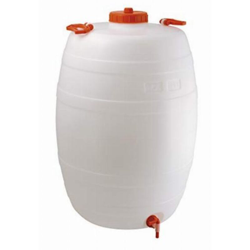 Mobil Plastic - Bottiglione in plastica (HDPE), cilindrico con collo largo e rubinetto, capacità 100 Lt, maniglie laterali in plastica e tappo a vite precio