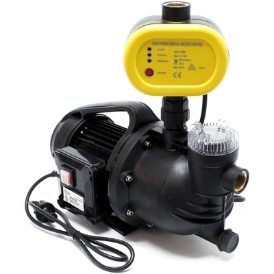 Impianto idrico domestico Pompa da giardino con filtro 1.100 W 4.600 l/h Comando della pompa