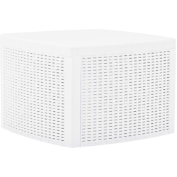 vidaXL Tavolino 54x54x36,5 cm in Plastica Bianco - Bianco características