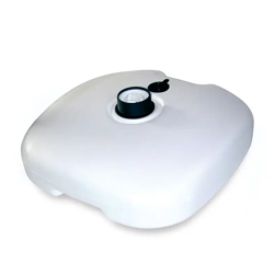 Lgvshopping - Base Per Ombrellone Bianco da 19 Litri in Plastica Mare Giardino da Riempire en oferta
