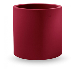 Vaso cilindro in resina 'Cosmos' 35 cm. Rosso Oriente precio