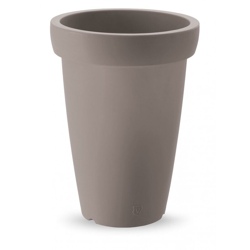 Vaso rotondo in resina 'Swing' h. 40 cm. Taupe características