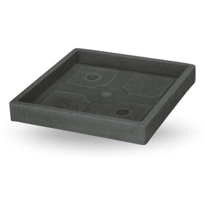Teraplast - Sottovaso Quadro | Antracite - 56 cm