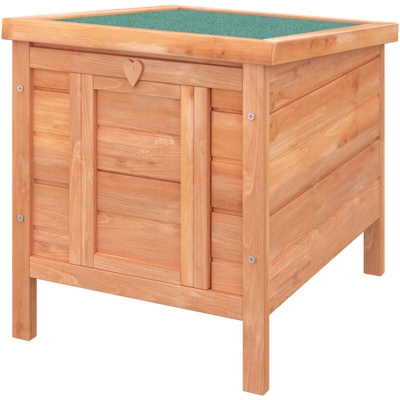 Conigliera Gabbia per Piccoli animali con Tetto Apribile in Legno 51x42x43 cm - Pawhut