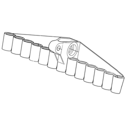 Lisam Parts - Base pettine per abbacchiatore Lisam Flash Picker originale características