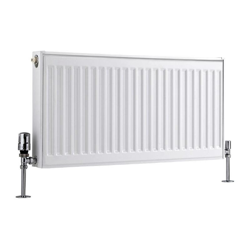 Hudson Reed Eco Radiatore Termoarredo a Piastra Type 11 - Termosifone Convettore Bianco - 617W - 400 x 800mm - Riscaldamento ad Acqua Calda precio
