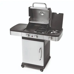 Barbecue a Gas Indianapolis 3 Ompagrill Bruciatori 3 Kw Fornello Laterale Ruote características