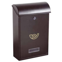 Cassetta postale villa con tetto - grigio ghisa portanome 250x100x400 mm - Alubox en oferta