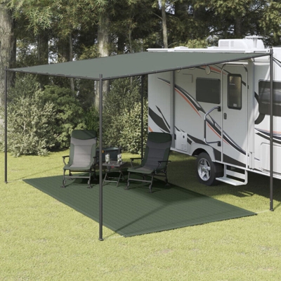 Tappeto da Tenda 250x350 cm Verde Scuro - Vidaxl