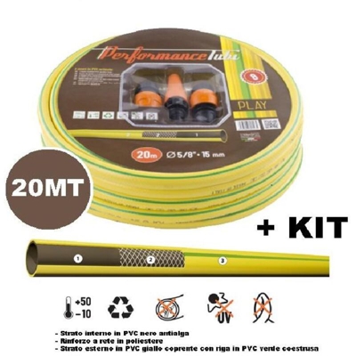 Tubo 5/8 Mt.20 + Lancia +Presax Rubin.+ Racc.Portagomm