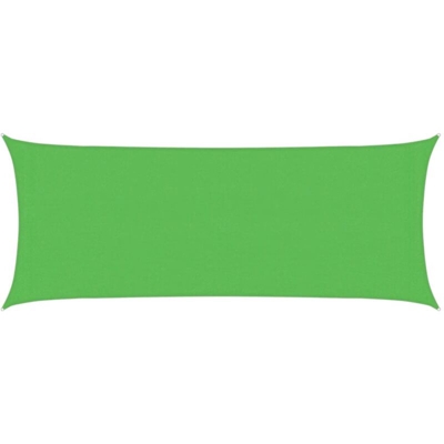 Vela Parasole 160 g/m² Verde Chiaro 2x5 m in HDPE - Verde - Vidaxl