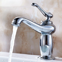 Lookshop - Miscelatore monocomando tradizionale per lavabo in ottone massiccio cromato precio