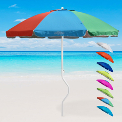 Ombrellone mare 200 Cm Protezione uv spiaggia pesca Ermes | Multicolore GF - Girafacile precio