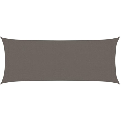 vidaXL Vela Parasole 160 g/m² Antracite 2x5 m in HDPE - Antracite